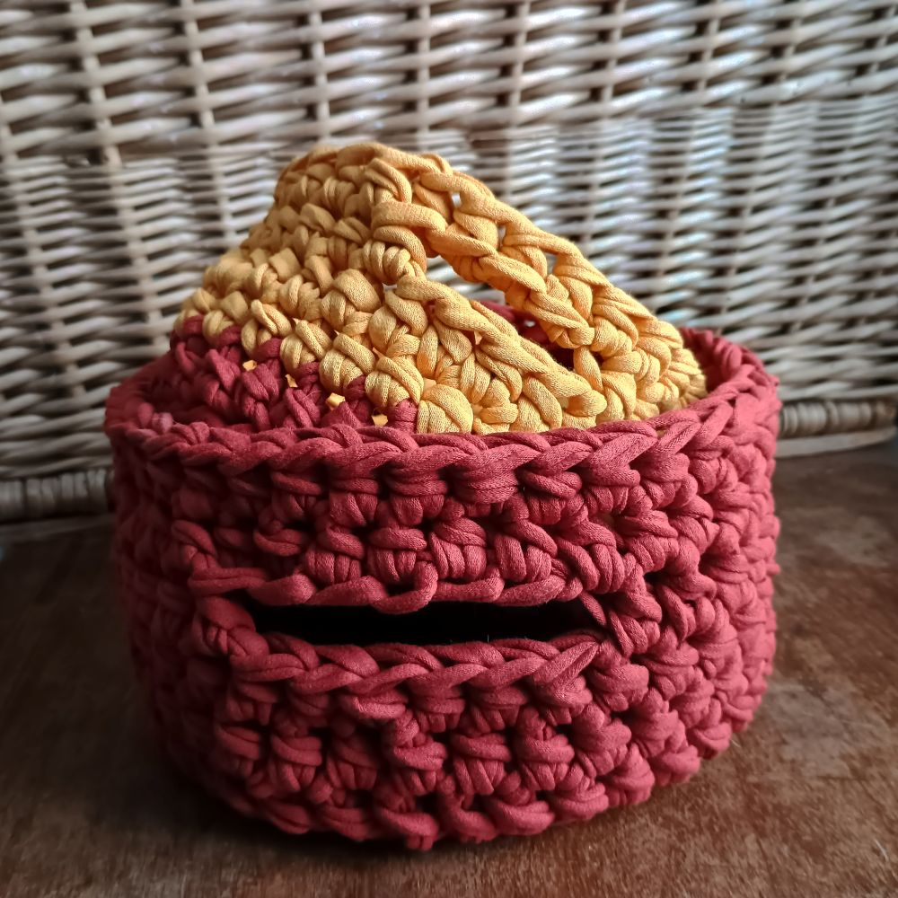 Háčkované košíky